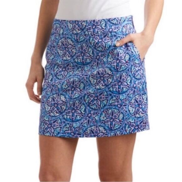 Excellent Condition Vineyard Vines Blue Sand Dollar Golf Skirt/Skirt Size 6 - Picture 1 of 11